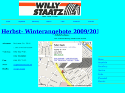 Reifenhandel und Reifenservice - Willy Staatz