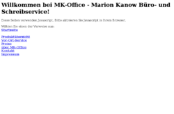 Marion Kanow Büroservice und Schreibservice - MK-Office