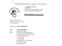 Installateurmeister Roland Reinhardt