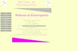 Wellness im Klostergarten