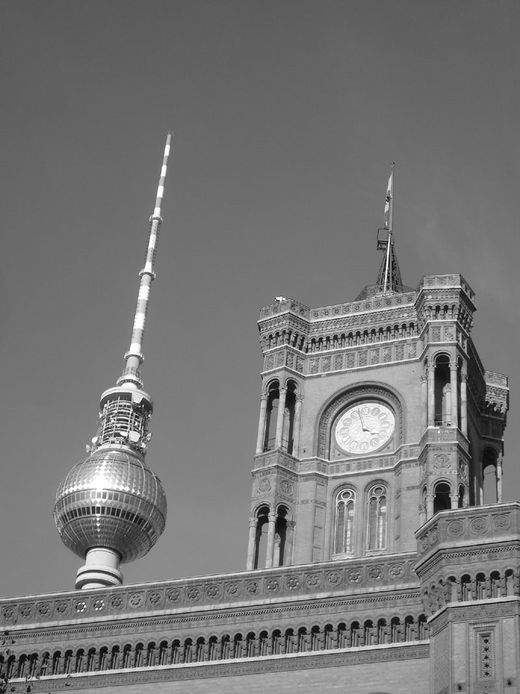 Rotes Rathaus und Fernsehturm