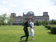 Sightjogging vor dem Reichstag in Berlin